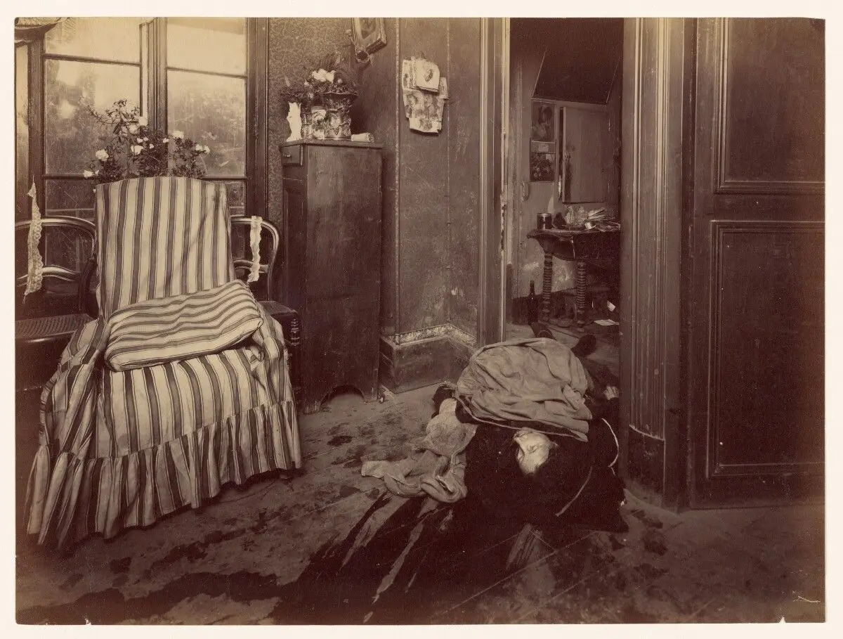 Assassinat de la dame Veuve Templier, rentière, par Choquart Emile, 21 ans garçon boucher que lui faisait ses livraisons … Découverte du Cadavre by Alphonse Bertillon