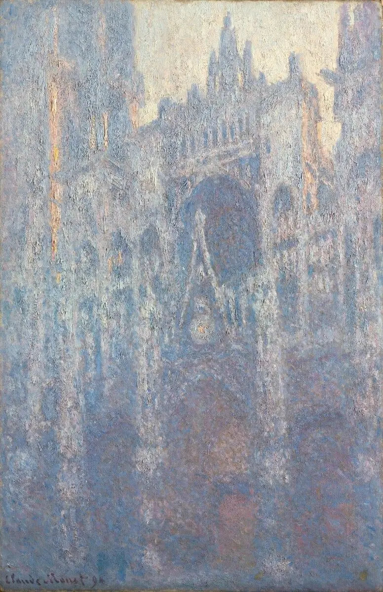 The Portal of Rouen Cathedral in Morning Light by Claude Monet