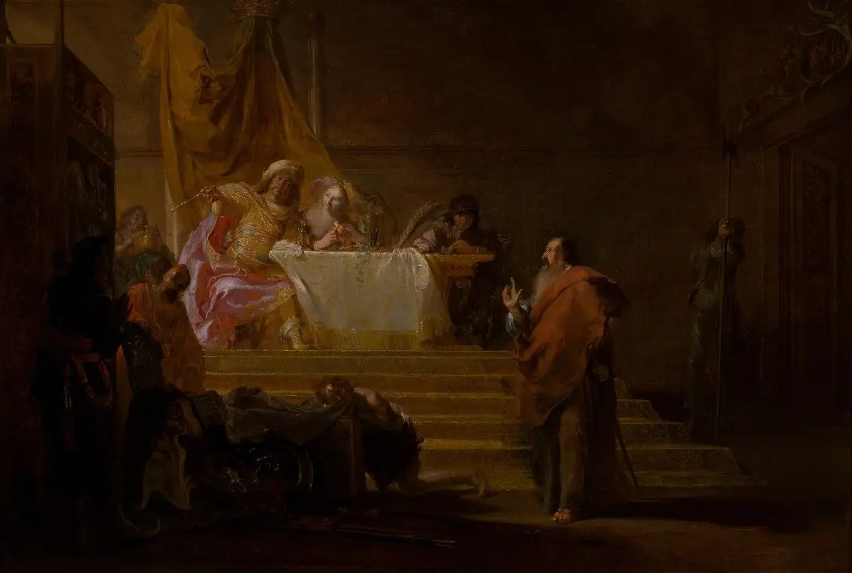 Solon before Croesus by Nikolaus Knüpfer