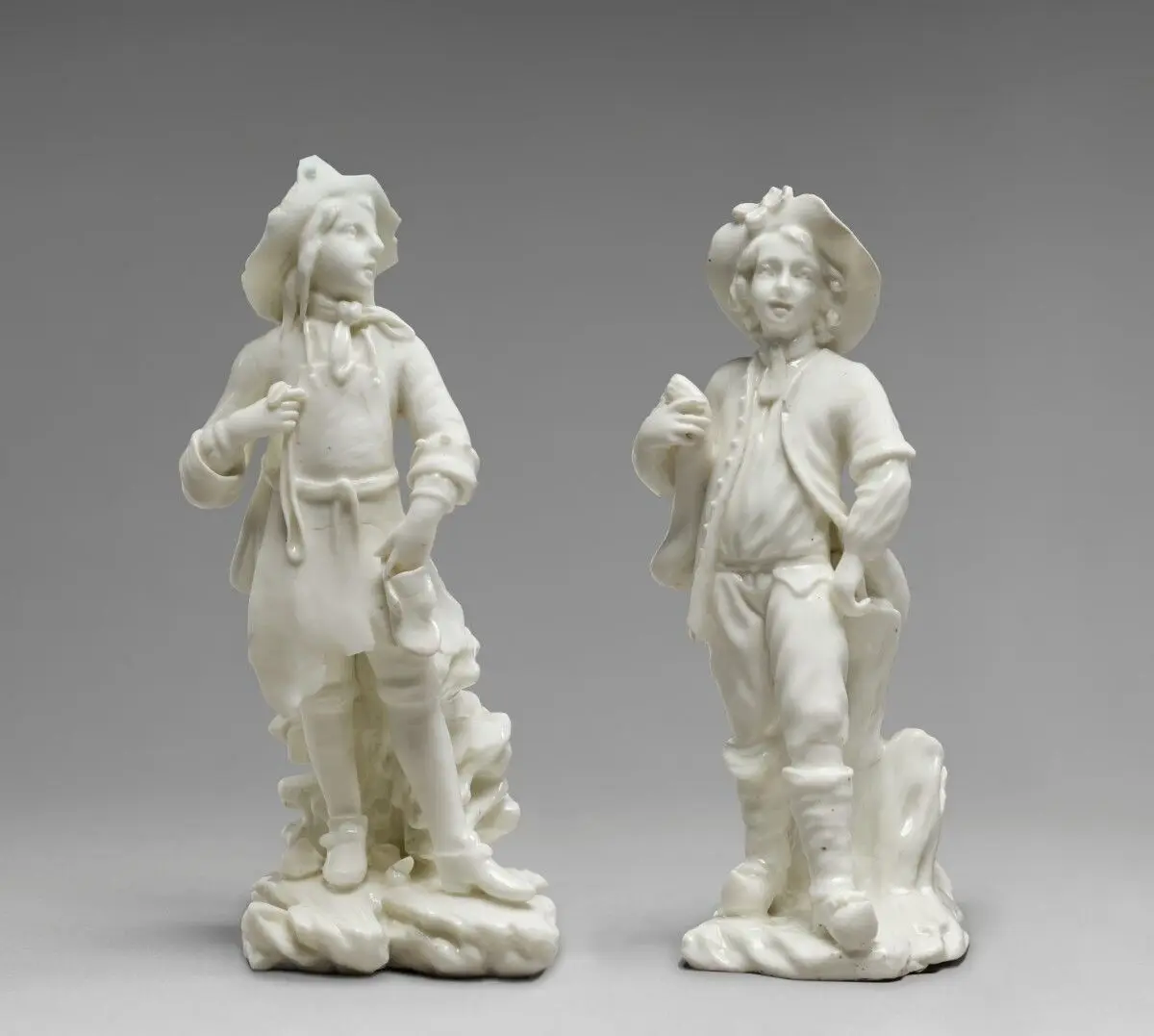 Set of ceramic figures by Mennecy Porcelain Manufactory