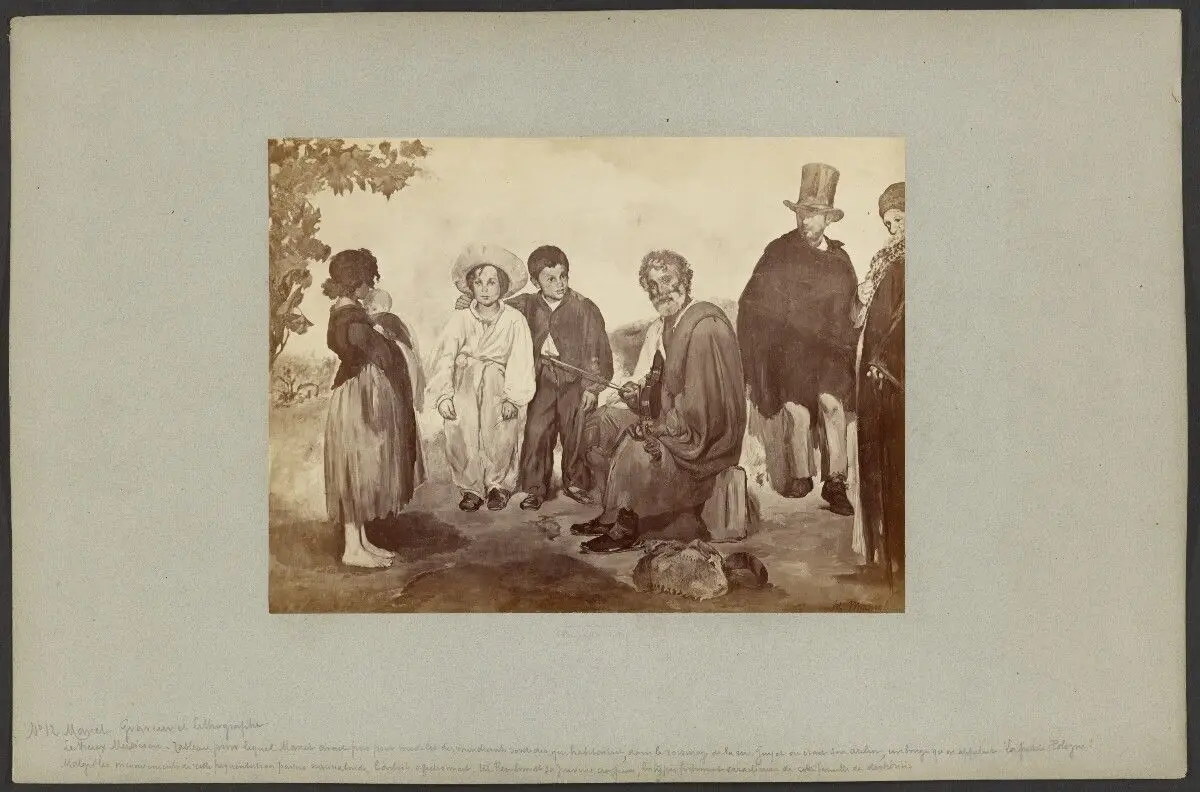 "Le Vieux Musicien" par Manet by Anatole Godet