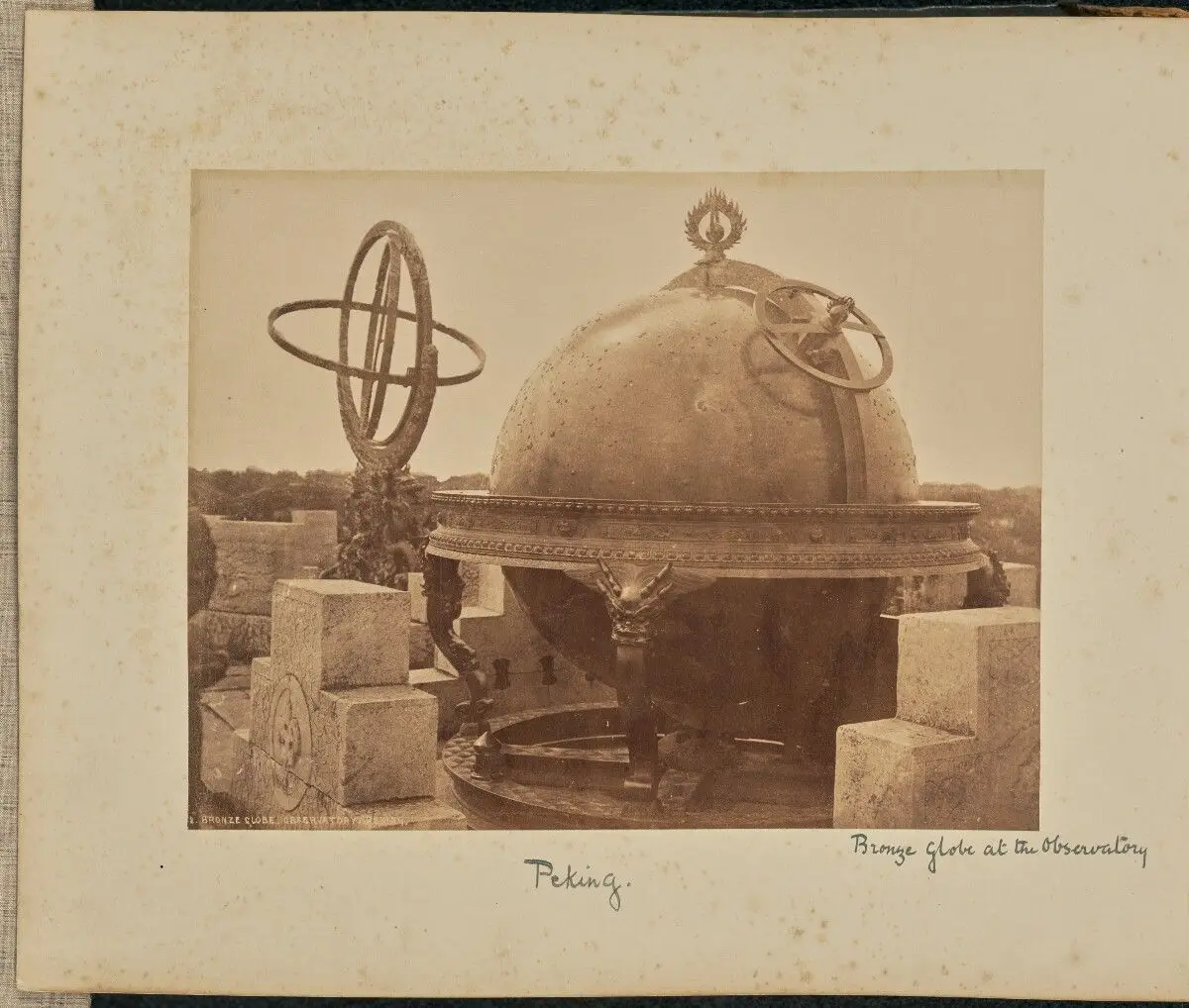 Bronze Globe. Observatory. Peking by Thomas Child