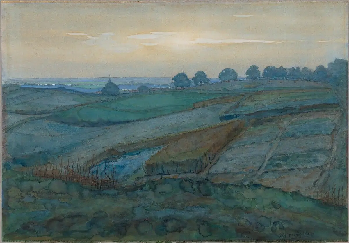 Landscape near Arnhem by Piet Mondrian