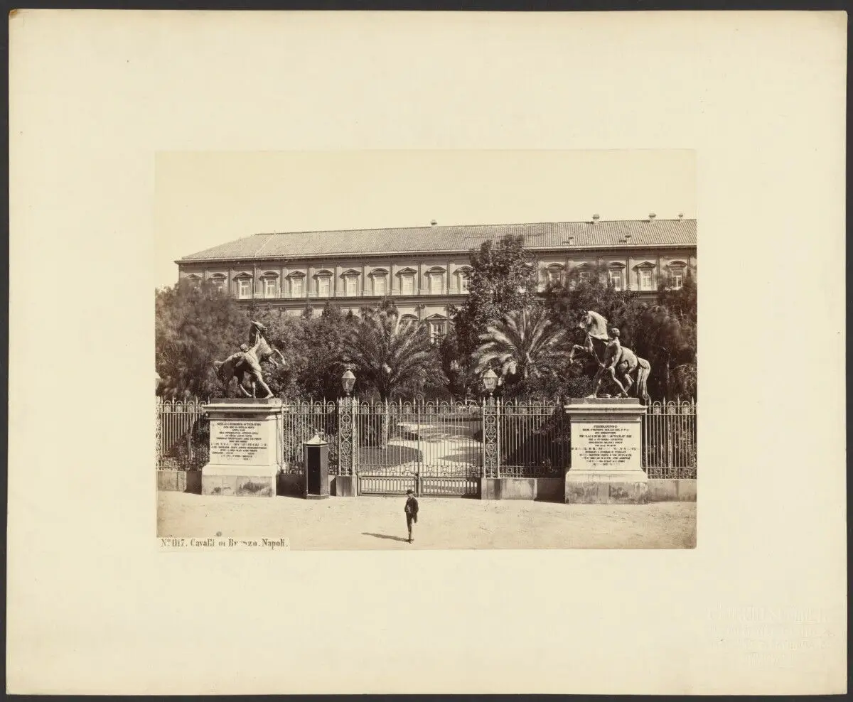 Bronze Horses, Naples by Giorgio Sommer