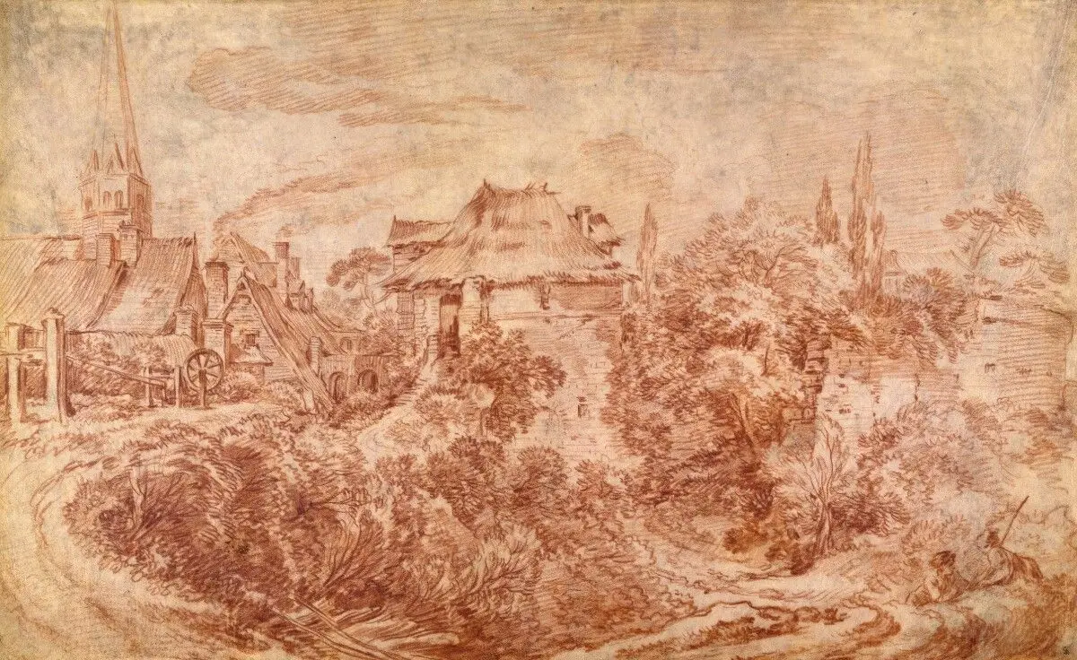 Landscape with Figures by François Boucher