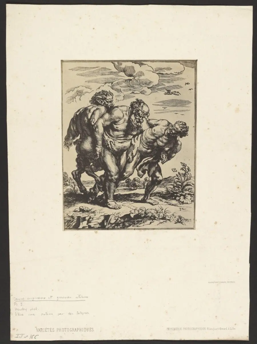 [Silenus and Satyrs by Peter Paul Rubens] by J. Houdoit