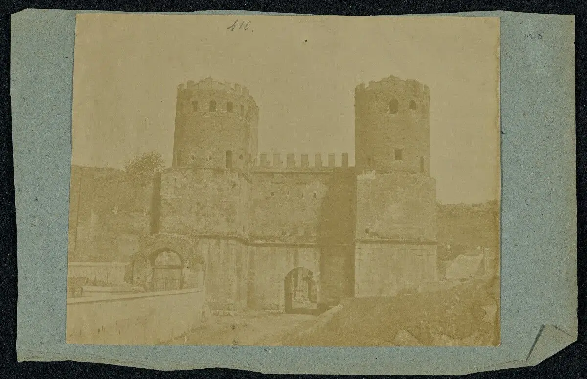 [Medieval city gate] by Unknown