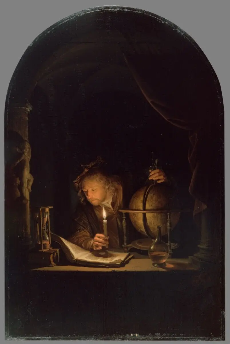 Astronomer by Candlelight by Gerrit Dou