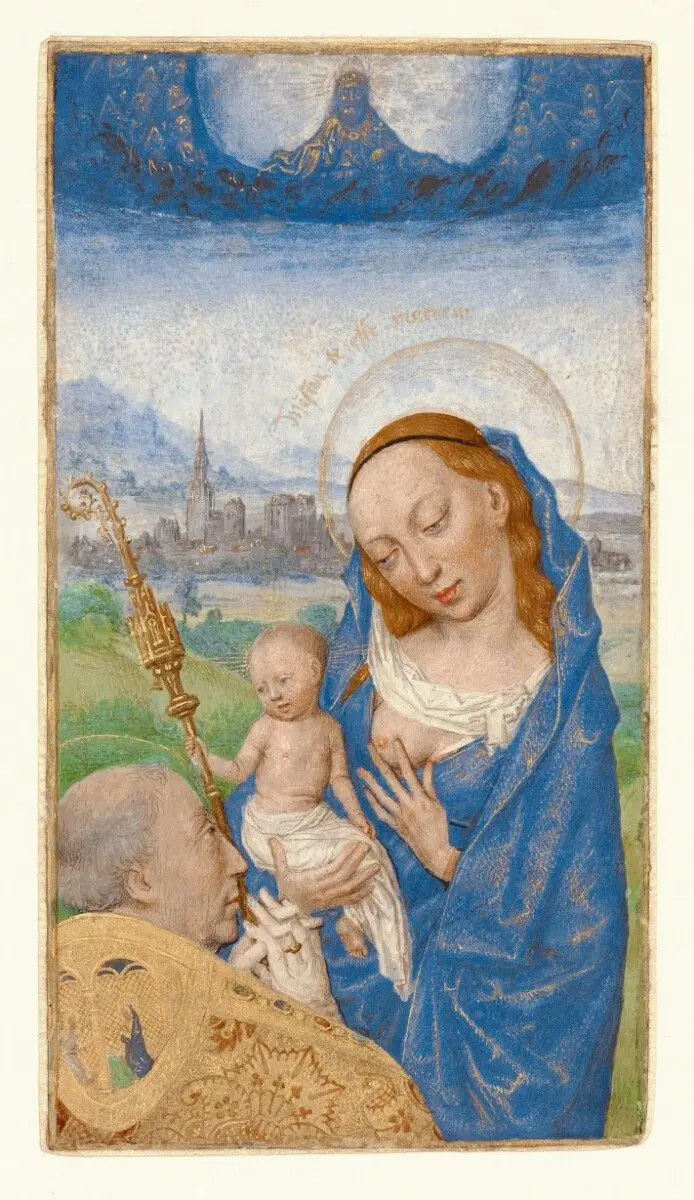 Miniature from a Prayer Book or a Book of Hours by Simon Marmion