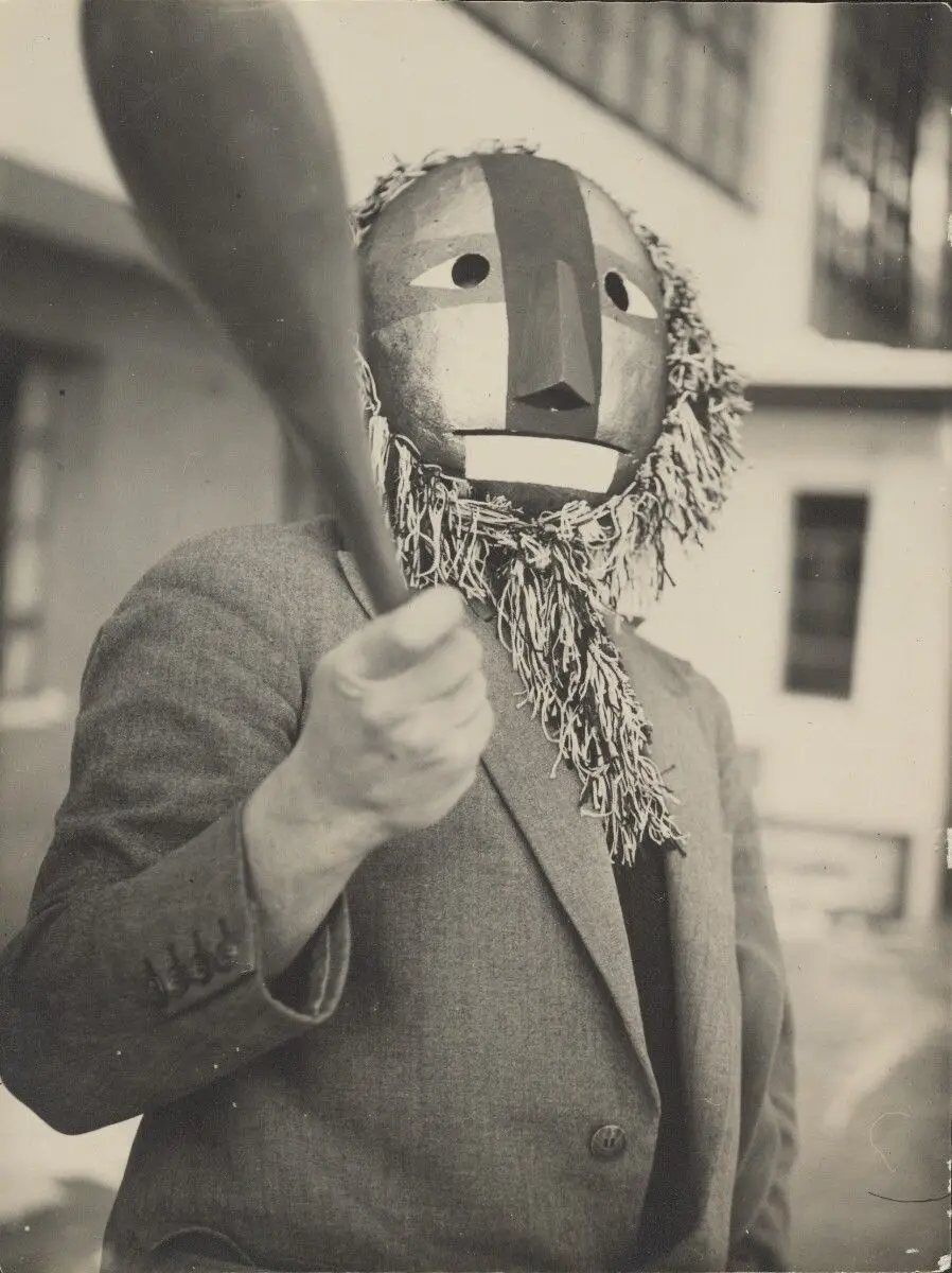 [Xanti Schawinsky in Mask] by T. Lux Feininger