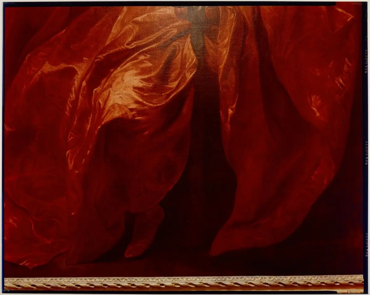 Malibu, California, 1991 [Anthony van Dyck (Flemish, active 1599-1641), Portrait of Agostino Pallavicini, 1621, Oil on Canvas, 85 1/8 x 55 1/2 inches (216 x 141 cm). The J. Paul Getty Museum, 68.PA.2 (detail)] by Richard Misrach