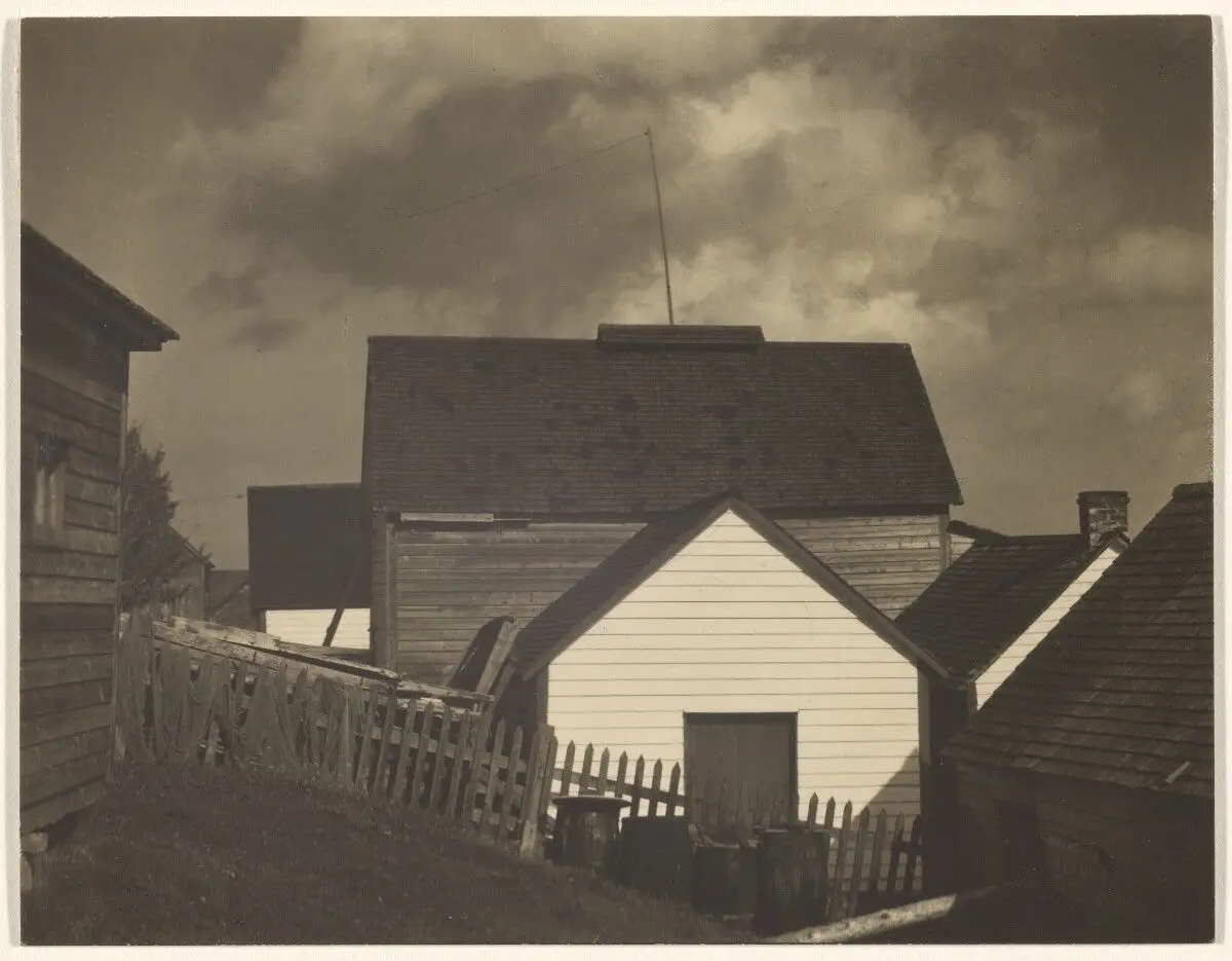 White Shed, Fox River, Gaspé by Paul Strand
