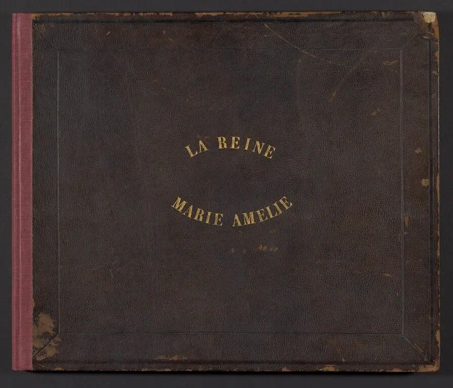 La Reine Marie Amelie. (cover title) [Mixed collection of interiors, works of art & country views] by André Adolphe-Eugène Disdéri