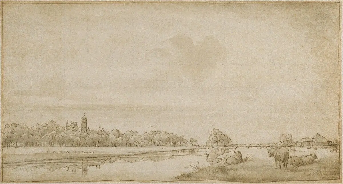 The House with the Little Tower Seen from the Northeast by Adriaen van de Velde
