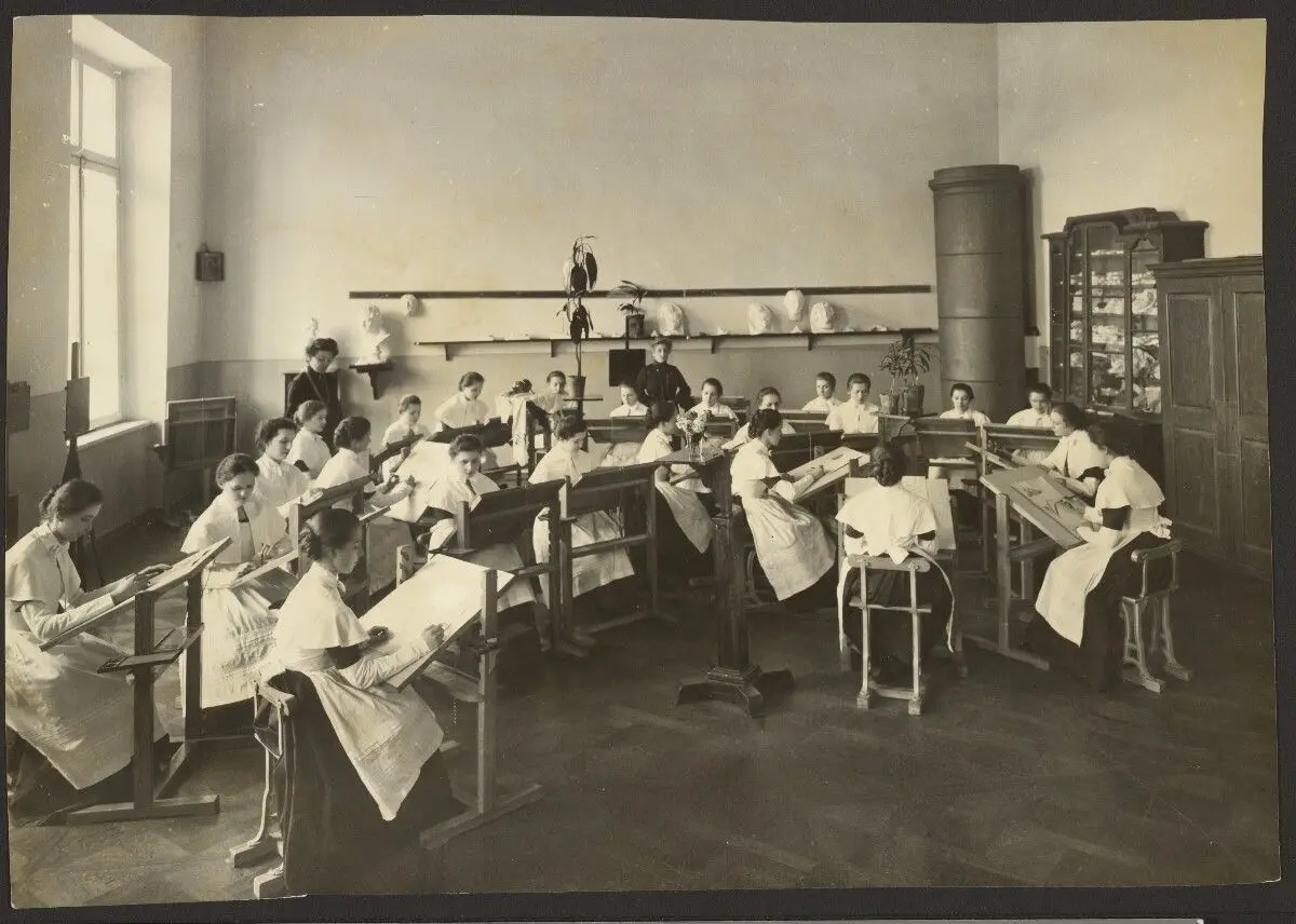 The Drawing Lesson by Karl Karlovitz Bulla