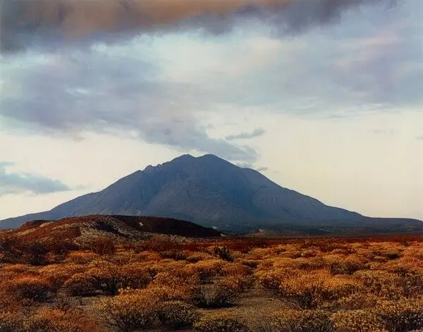 Las Tres Virgenes Volcano at Sunset, near Mezquital, Baja California, Mexico by Eliot Porter