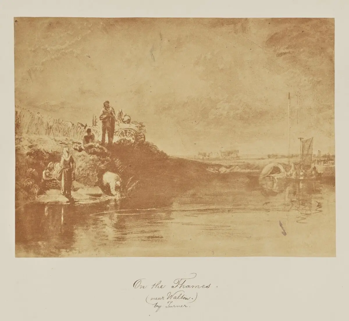 On the Thames. (near Walton.) by Turner by Caroline Bertolacci