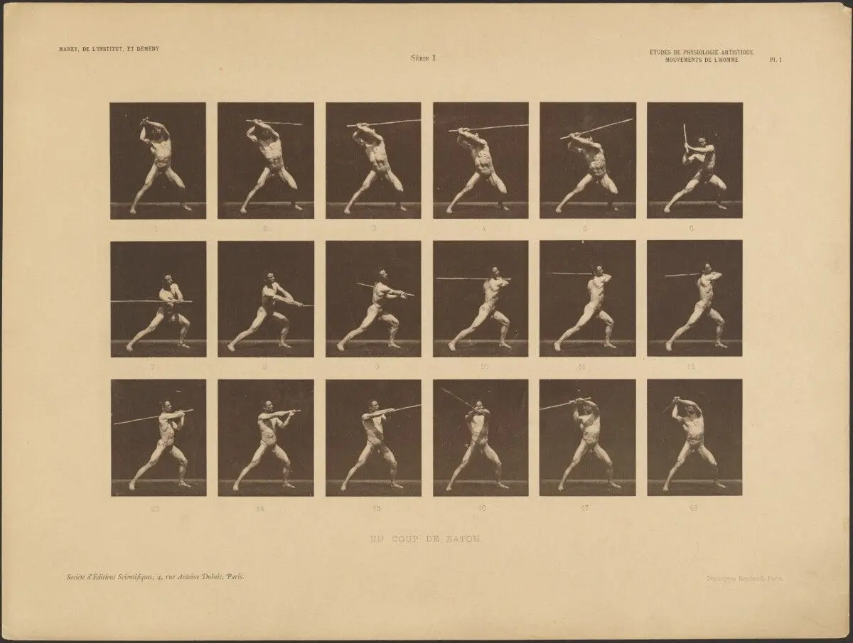 A Swing of the Stick by Étienne Jules Marey