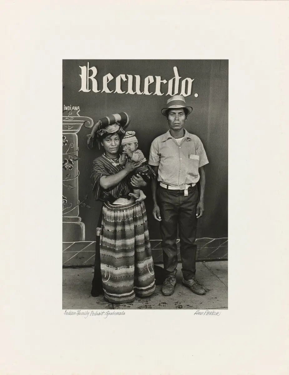 Couple with first child, Sacapulas by Ann Parker