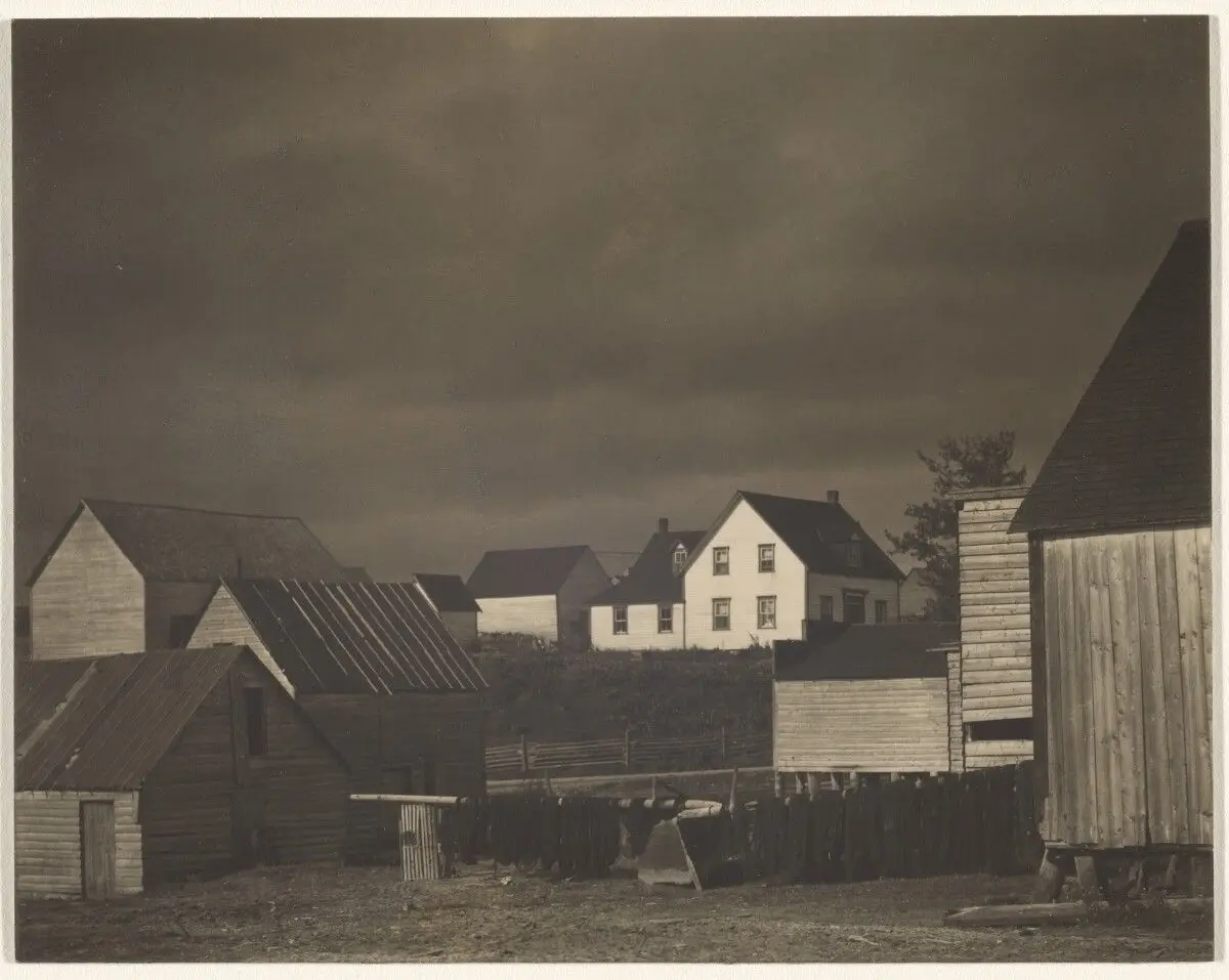 Landscape with Frame Buildings, Gaspé by Paul Strand