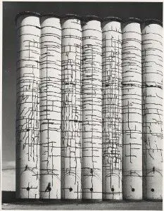 Cracked Silo, Iowa by Andreas Feininger