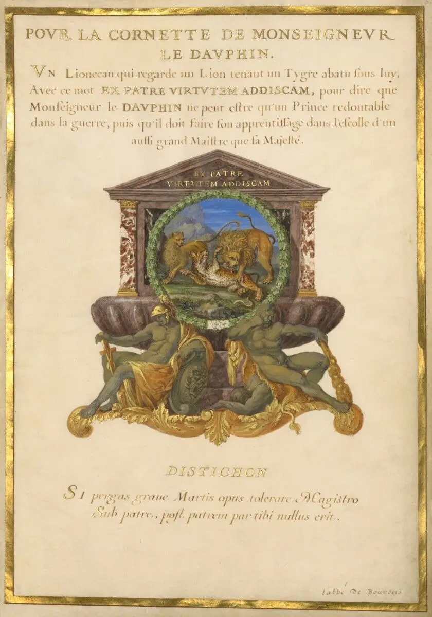 Nine Emblems for Louis XIV by Jacques Bailly; Abbé Amable de Bourzeis
