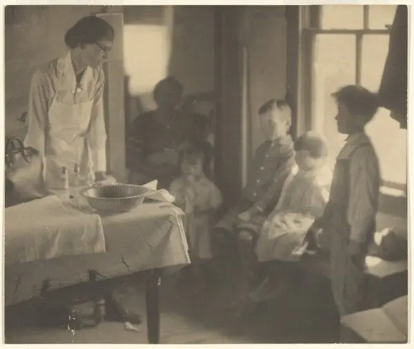 Visiting Nurse with her Patient by Laura Gilpin