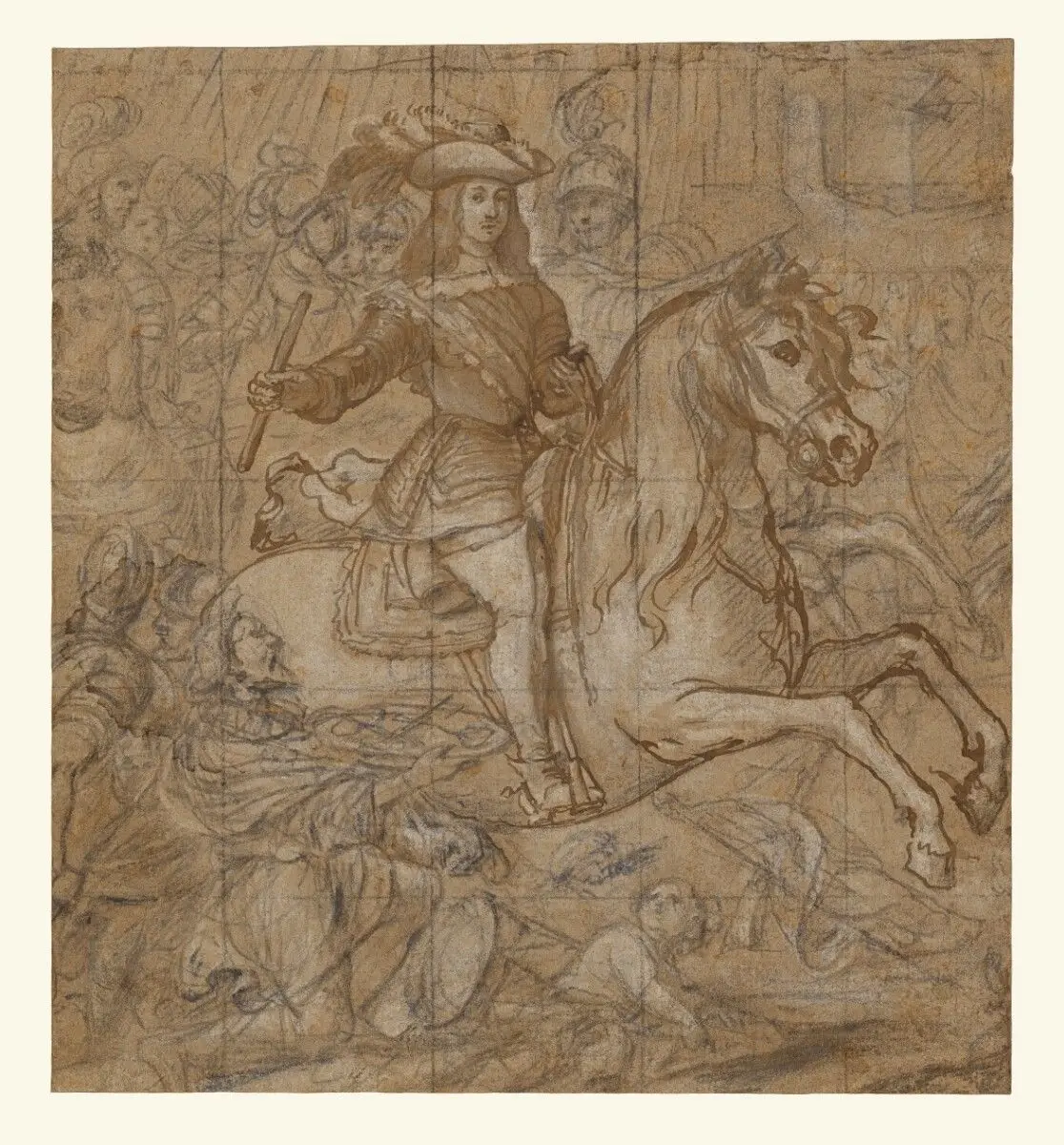 Equestrian Portrait of Don Juan José of Austria by José Ximénez Donoso