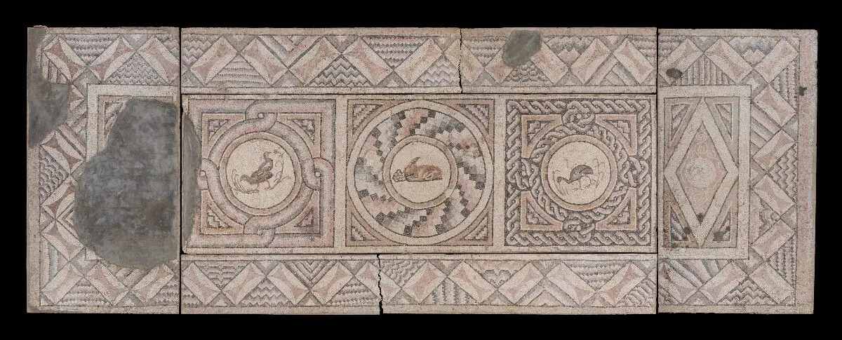 Mosaic Floor with Animals (7) by Unknown