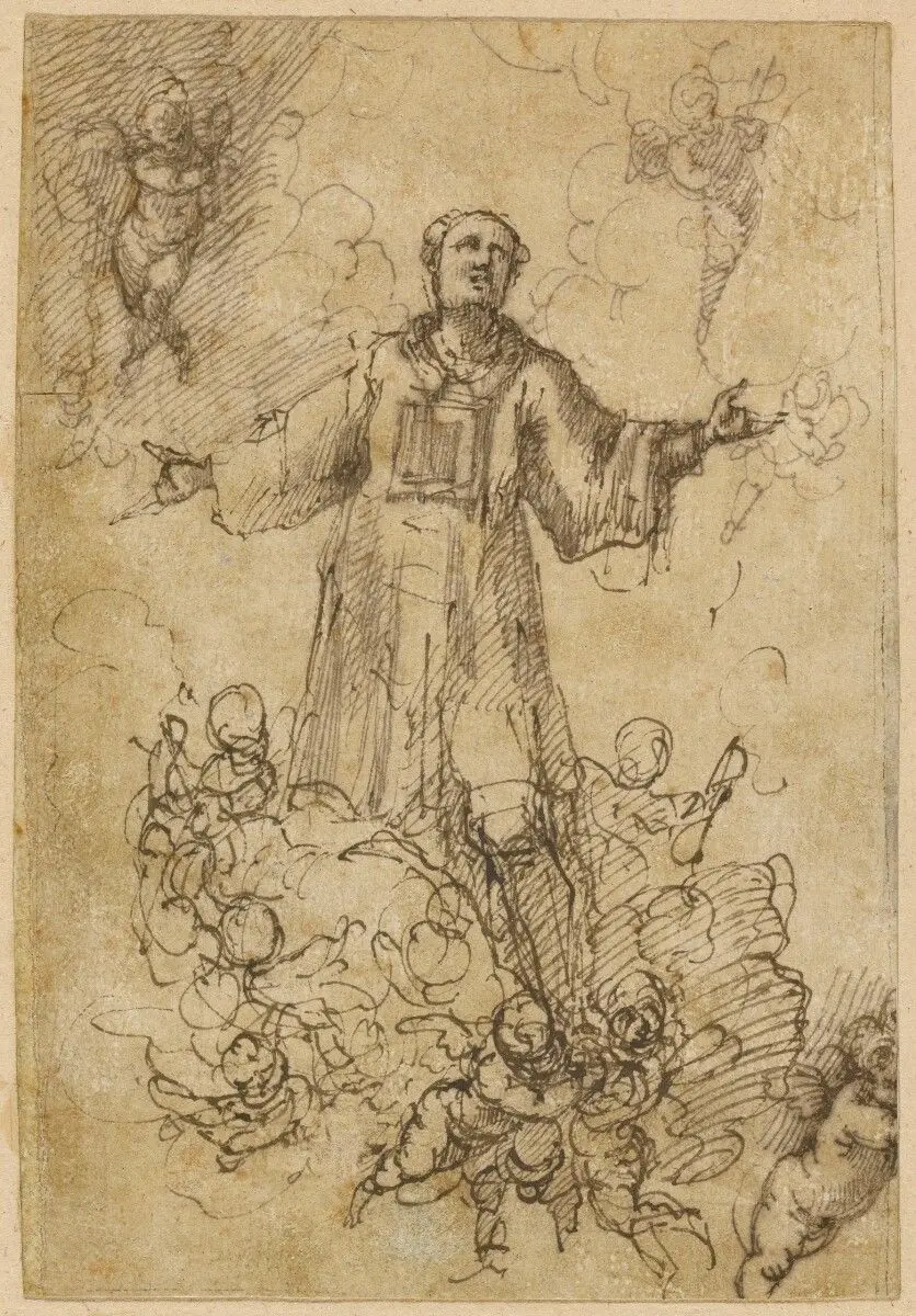 A Male Saint in Glory by Pedro Atanasio Bocanegra