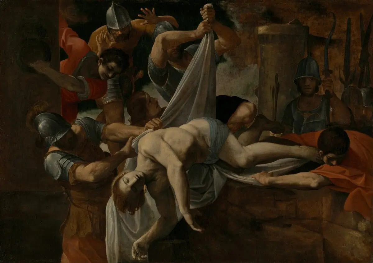 Saint Sebastian Thrown into the Cloaca Maxima by Ludovico Carracci