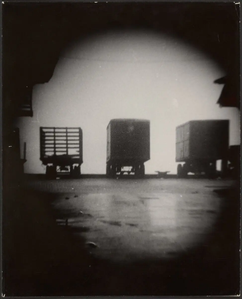 [Trucks from Behind]. by T. Lux Feininger