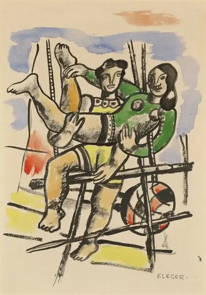 Acrobates by Fernand Léger