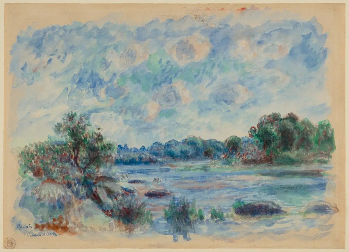Landscape at Pont-Aven by Pierre-Auguste Renoir