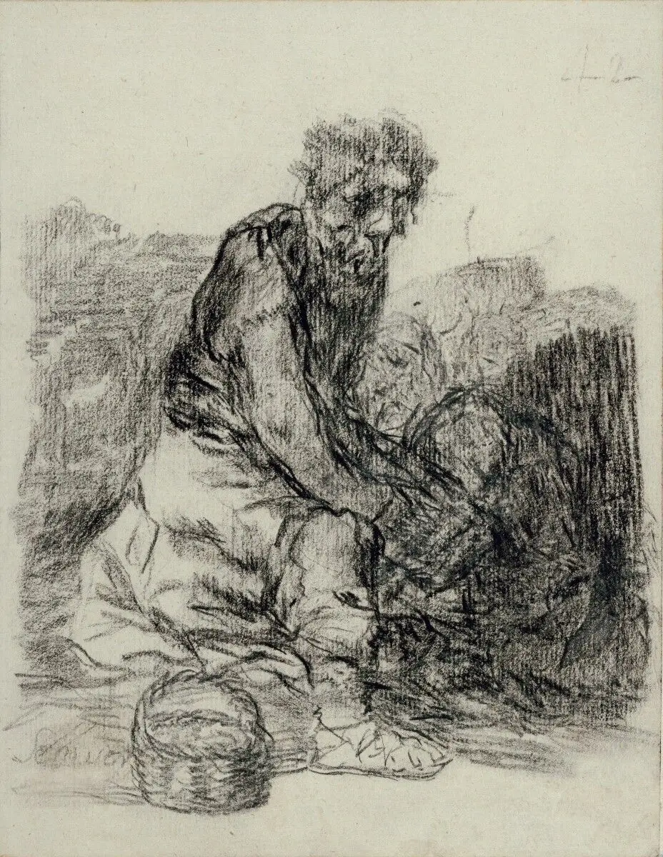 They are Dying by Francisco José de Goya y Lucientes (Francisco de Goya)