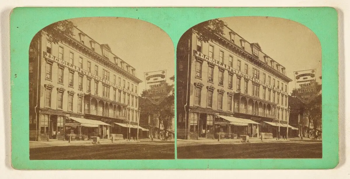 [J.D. Chollar Furniture & Upholstery Ware House building, Worcester, Mass.] by Jotham A.