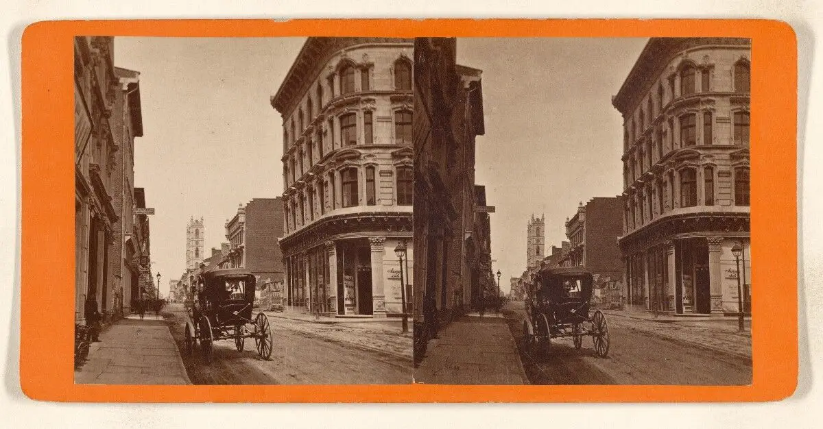 [Notre Dame Street From McGill Street] by Alexander Henderson