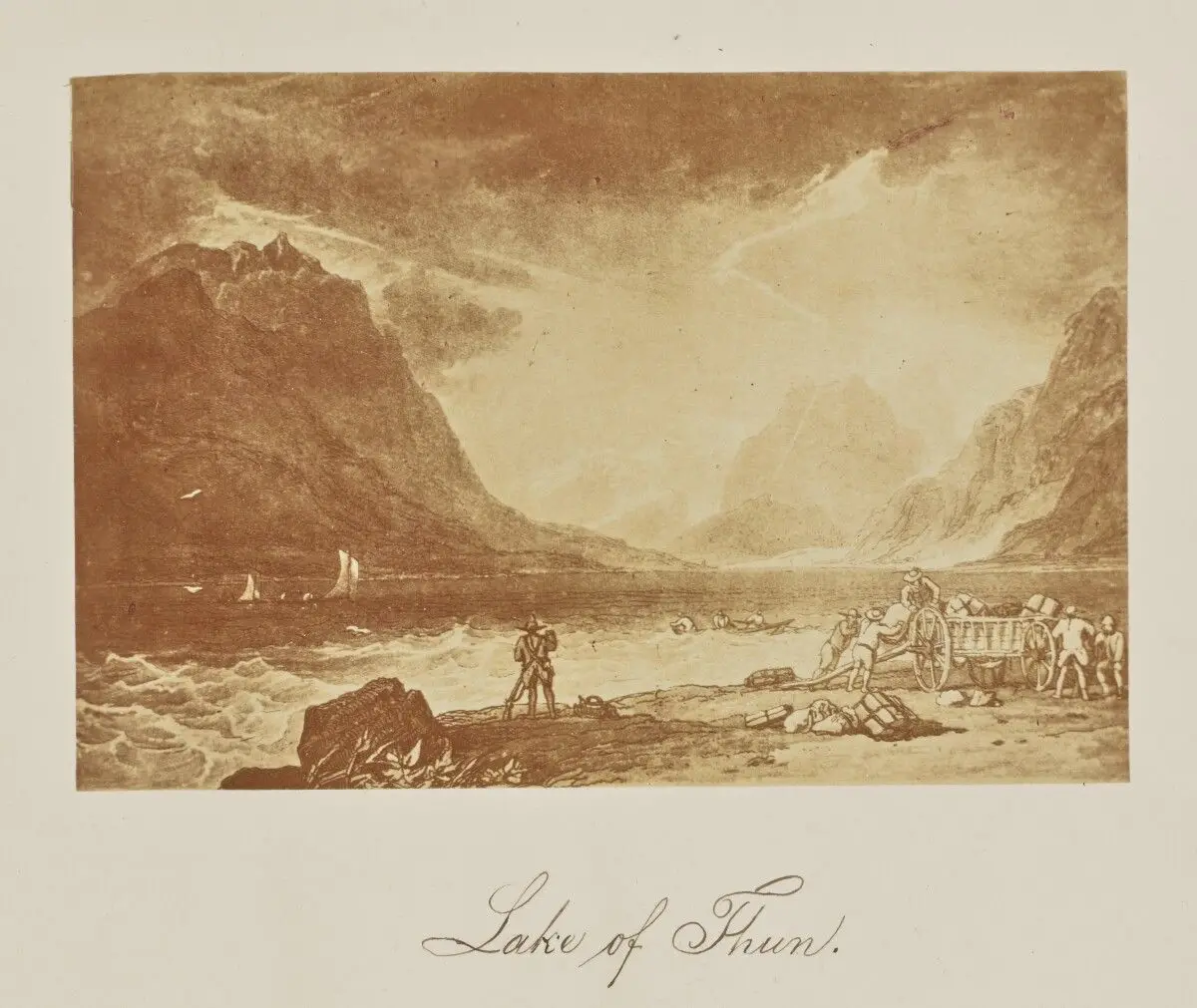 Turner's Liber Studiorum. Lake of Thun. by Caroline Bertolacci