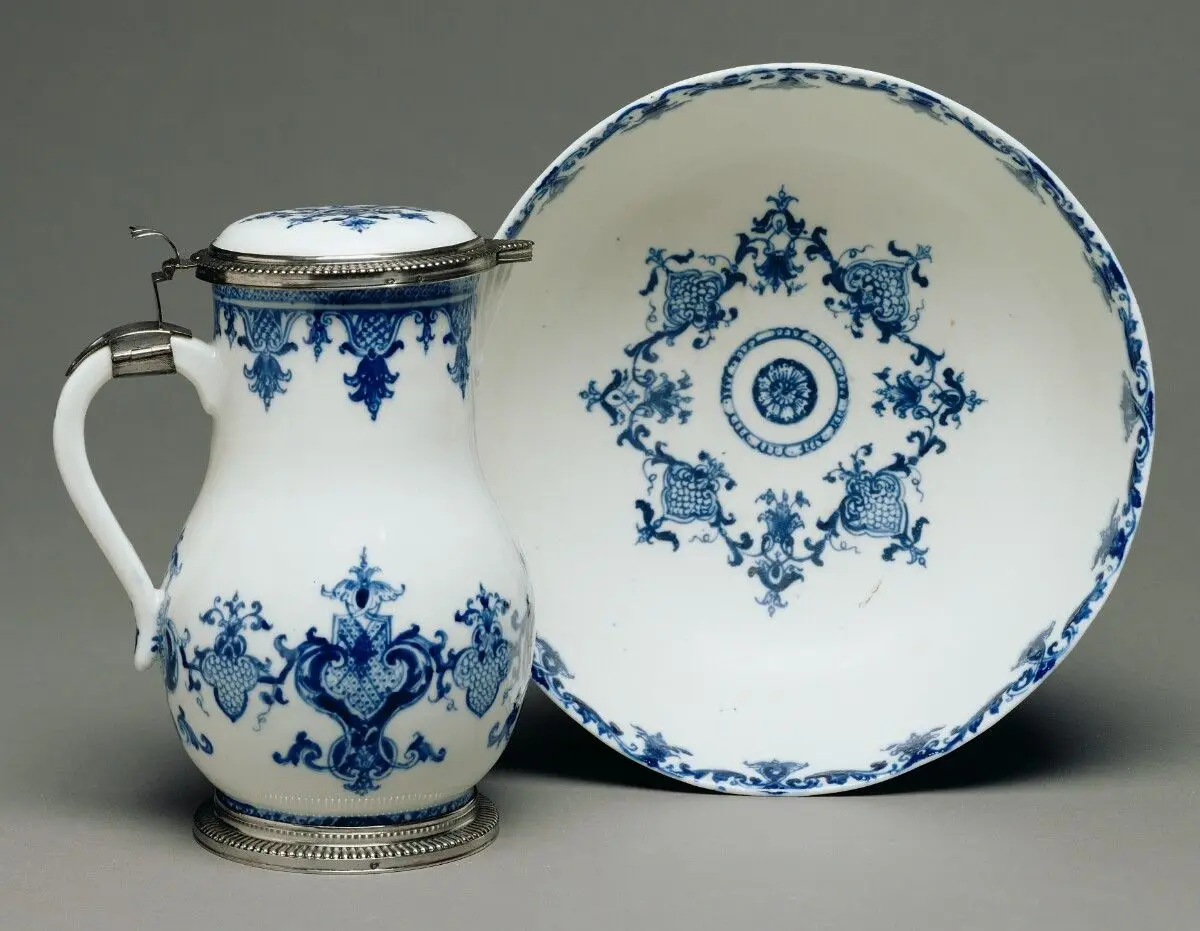 Lidded Ewer and Basin by Unknown; Saint-Cloud Porcelain Manufactory