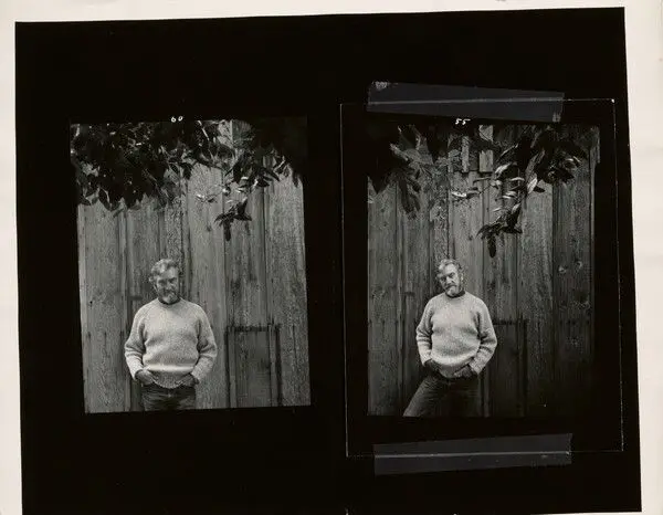 Portrait of Cole Weston, pose 1 & 2 by Arnold Newman
