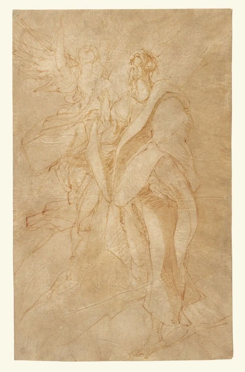 Saint John the Evangelist and an Angel by El Greco (Domenico Theotokopoulos)