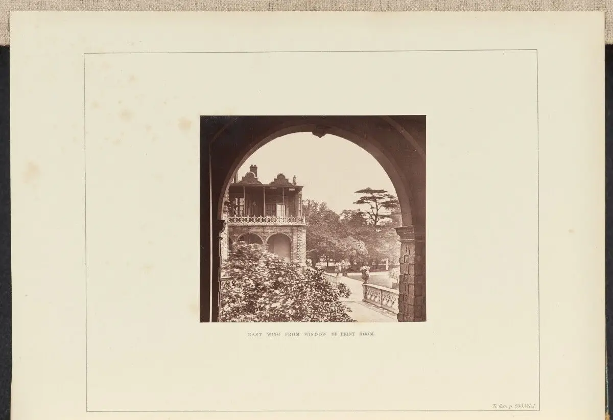 East Wing from Window of Print Room by Philip H. Delamotte