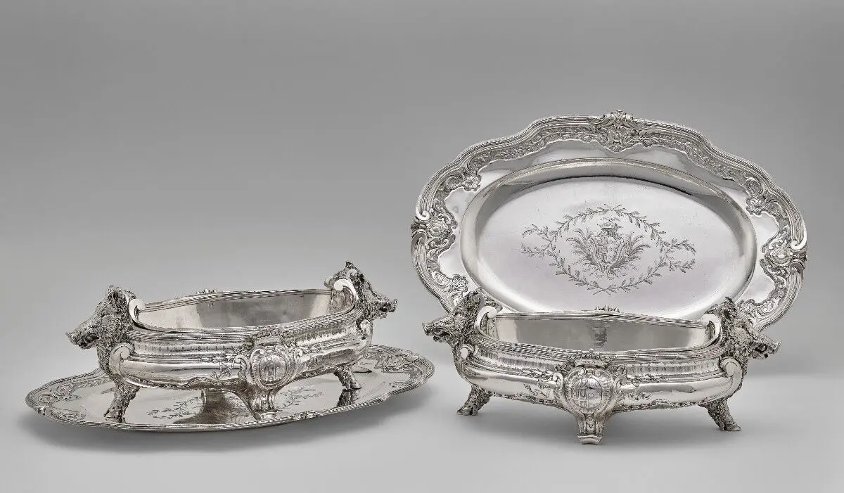 Pair of Tureens, Liners, and Stands by Thomas Germain; François-Thomas Germain