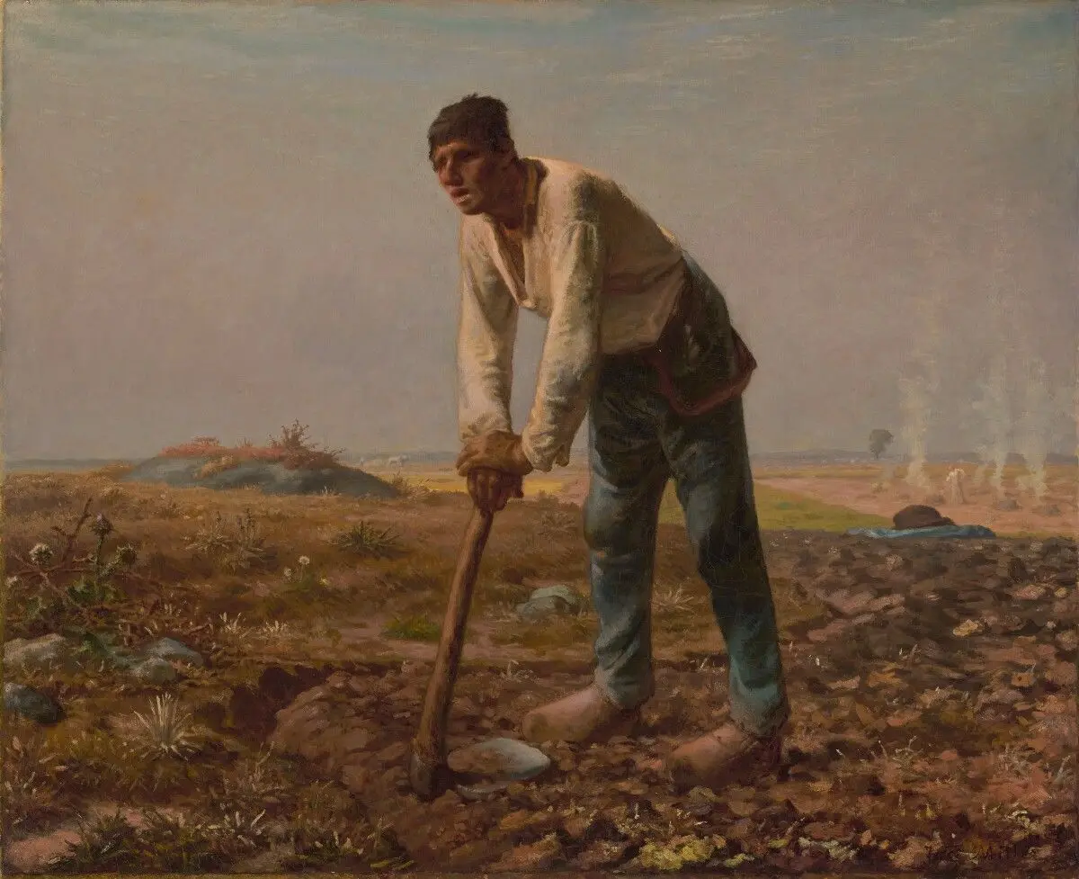 Man with a Hoe by Jean-François Millet