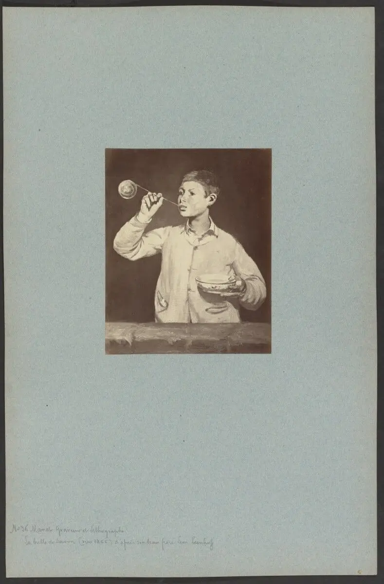 "La bulle de savon" par Manet by Anatole Godet