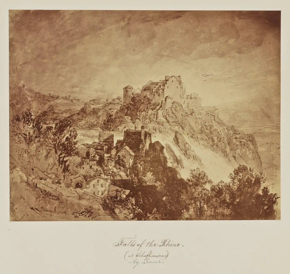 Falls of the Rhine. (at Schafhausen.) by Turner. by Caroline Bertolacci