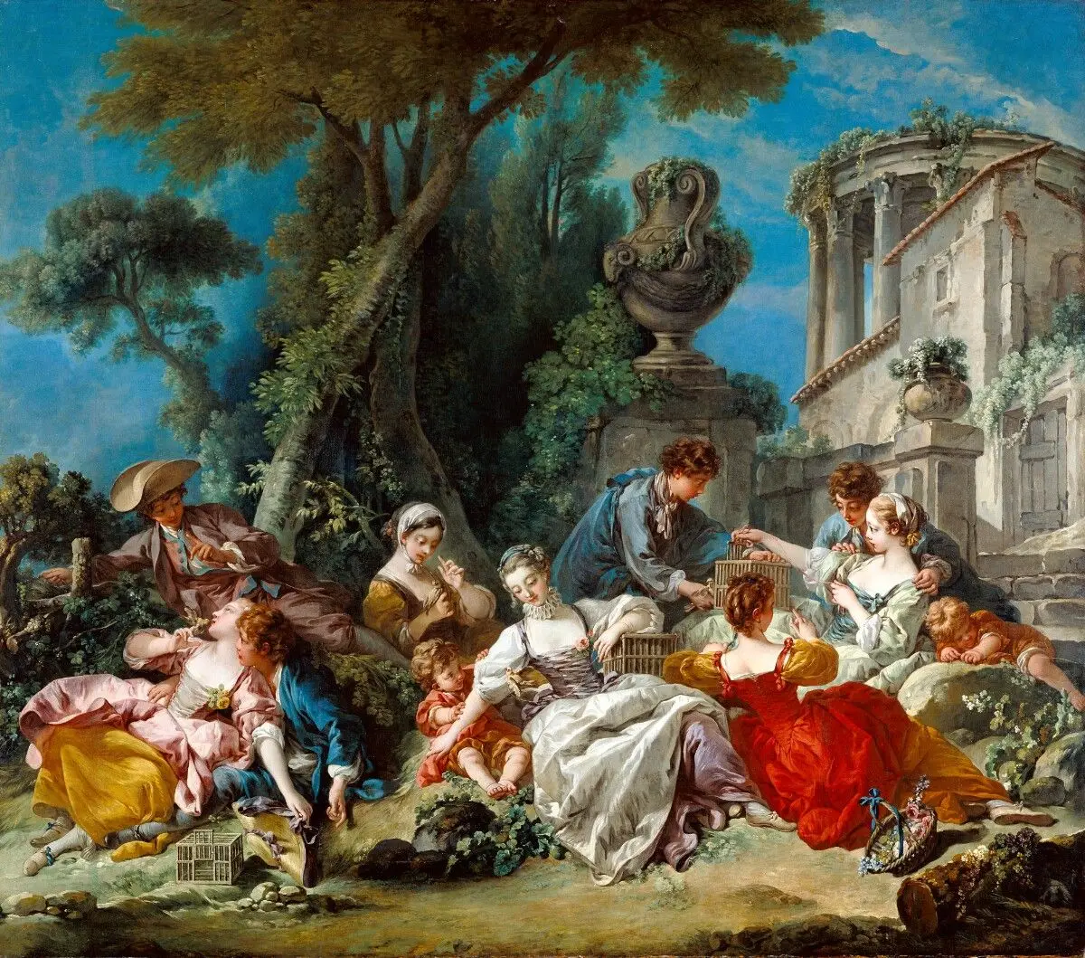 The Bird Catchers by François Boucher