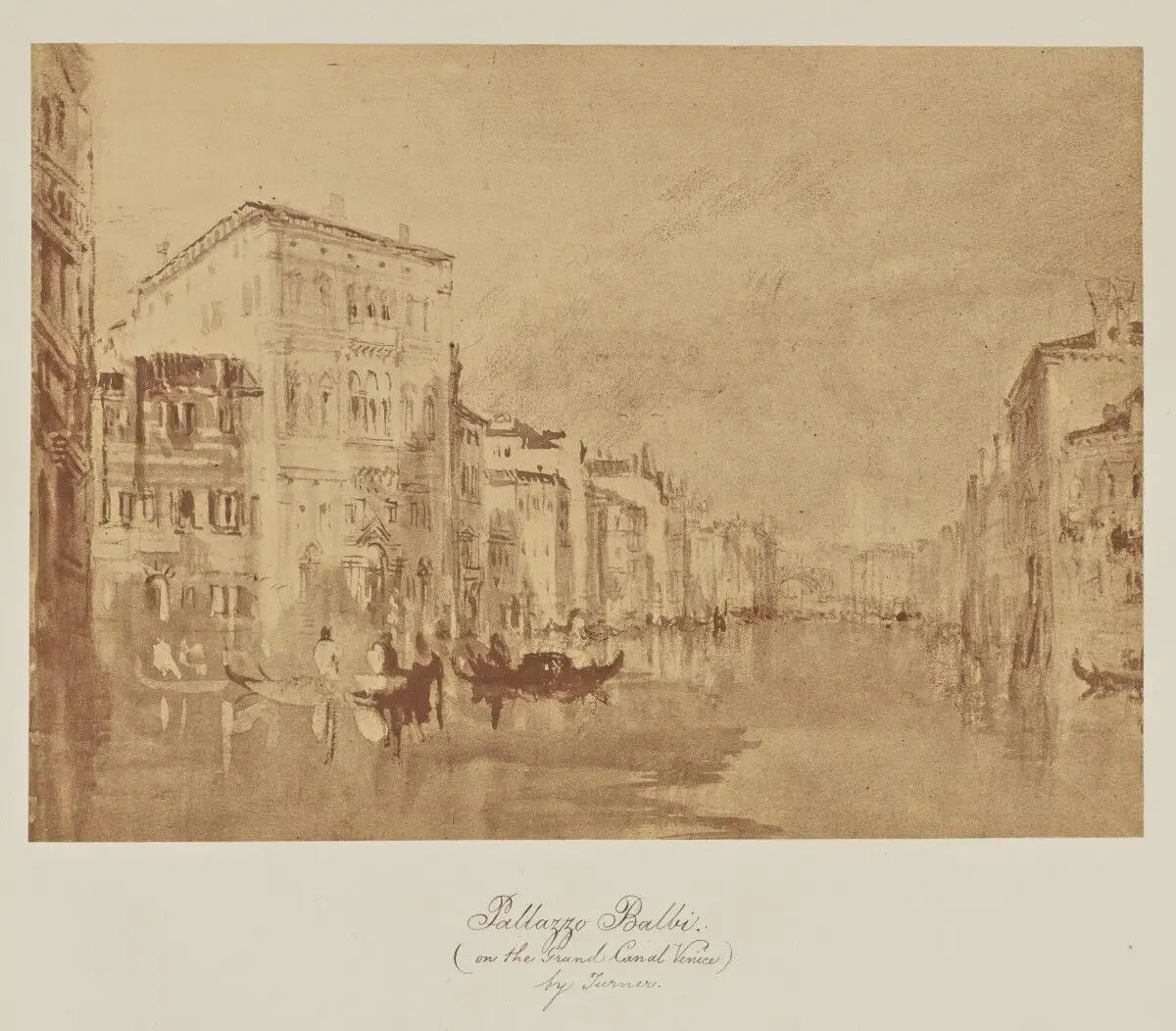 Pallazzo Balbi. (on the Grand Canal Venice) by Turner. by Caroline Bertolacci