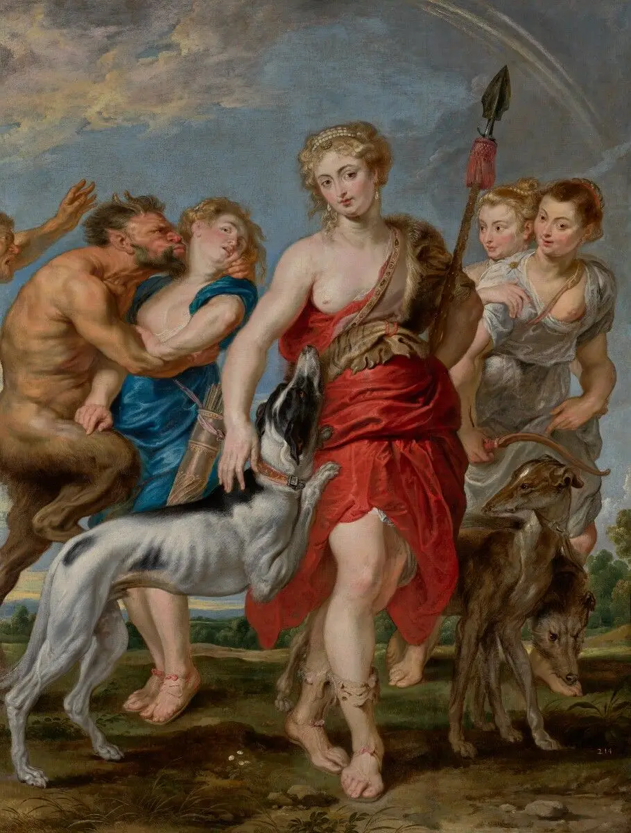 Diana and Her Nymphs on the Hunt by Peter Paul Rubens