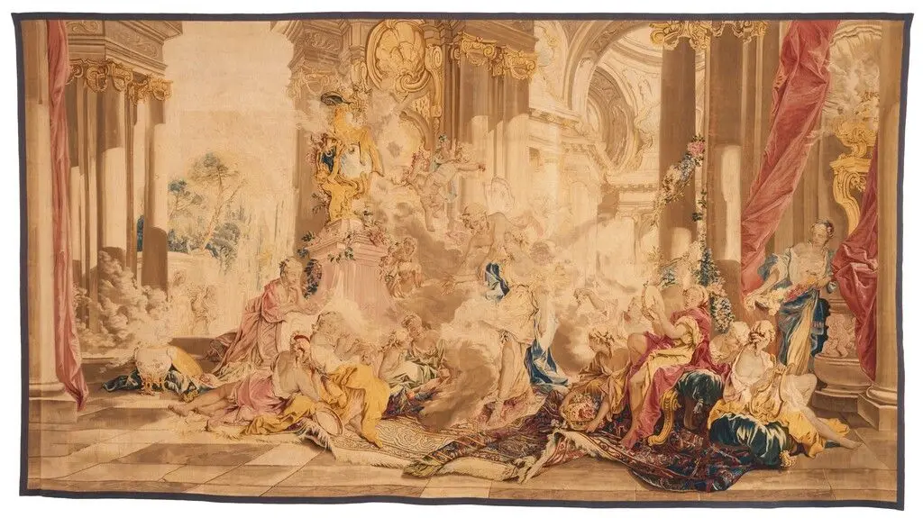 Tapestry: Psyche at Cupid's Palace by Nicolas Besnier; Jean-Baptiste Oudry
